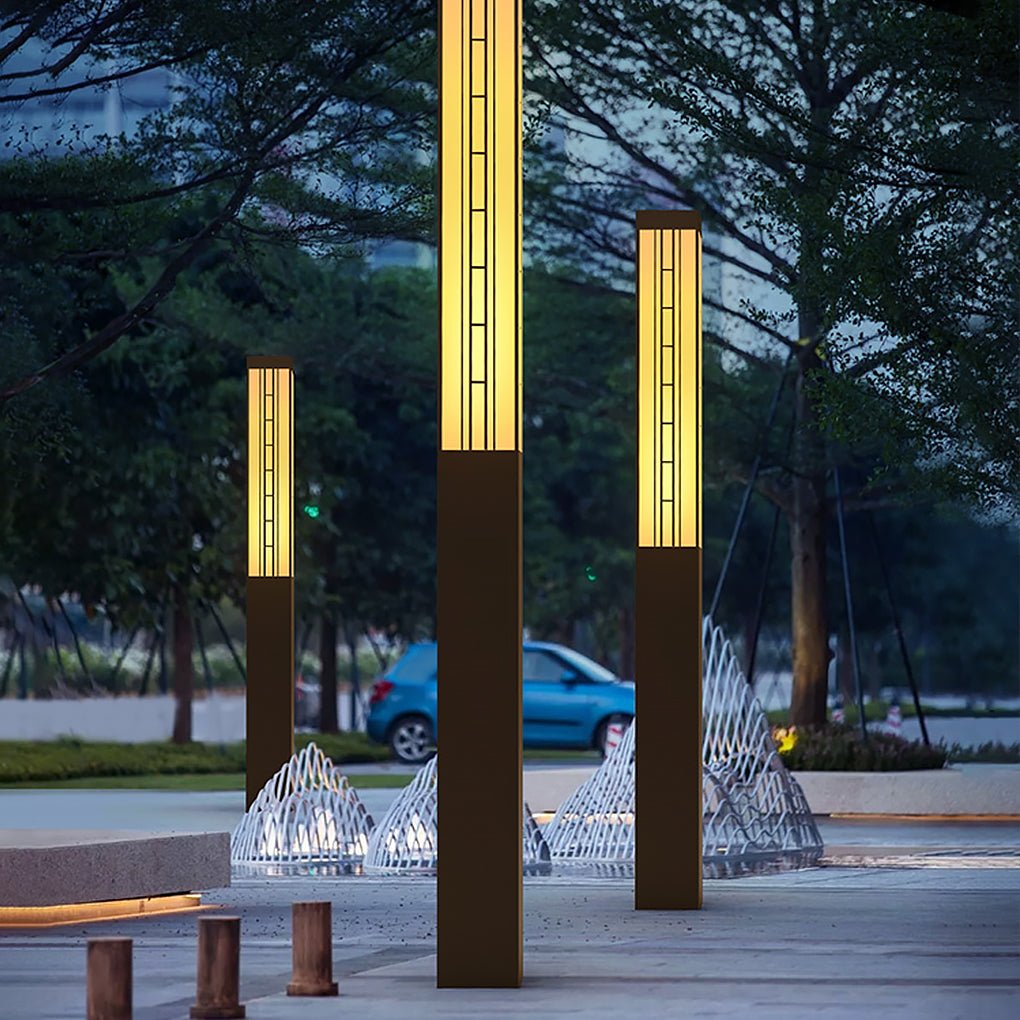 Industrial Outdoor Pole Light | Stainless Steel Street Lamp Post