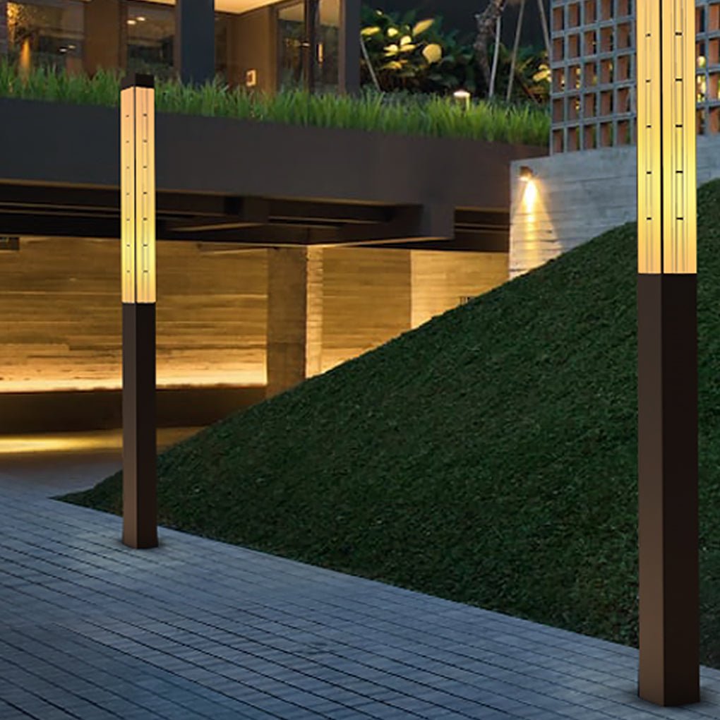 Industrial Outdoor Pole Light | Stainless Steel Street Lamp Post