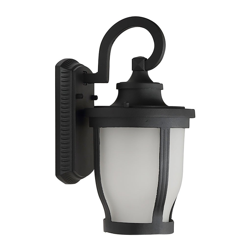 Vintage Bubbled Glass Outdoor Wall Light - Waterproof Aluminum