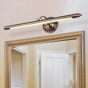 Retro Cylinder LED Bathroom Vanity Light with Flower Accents