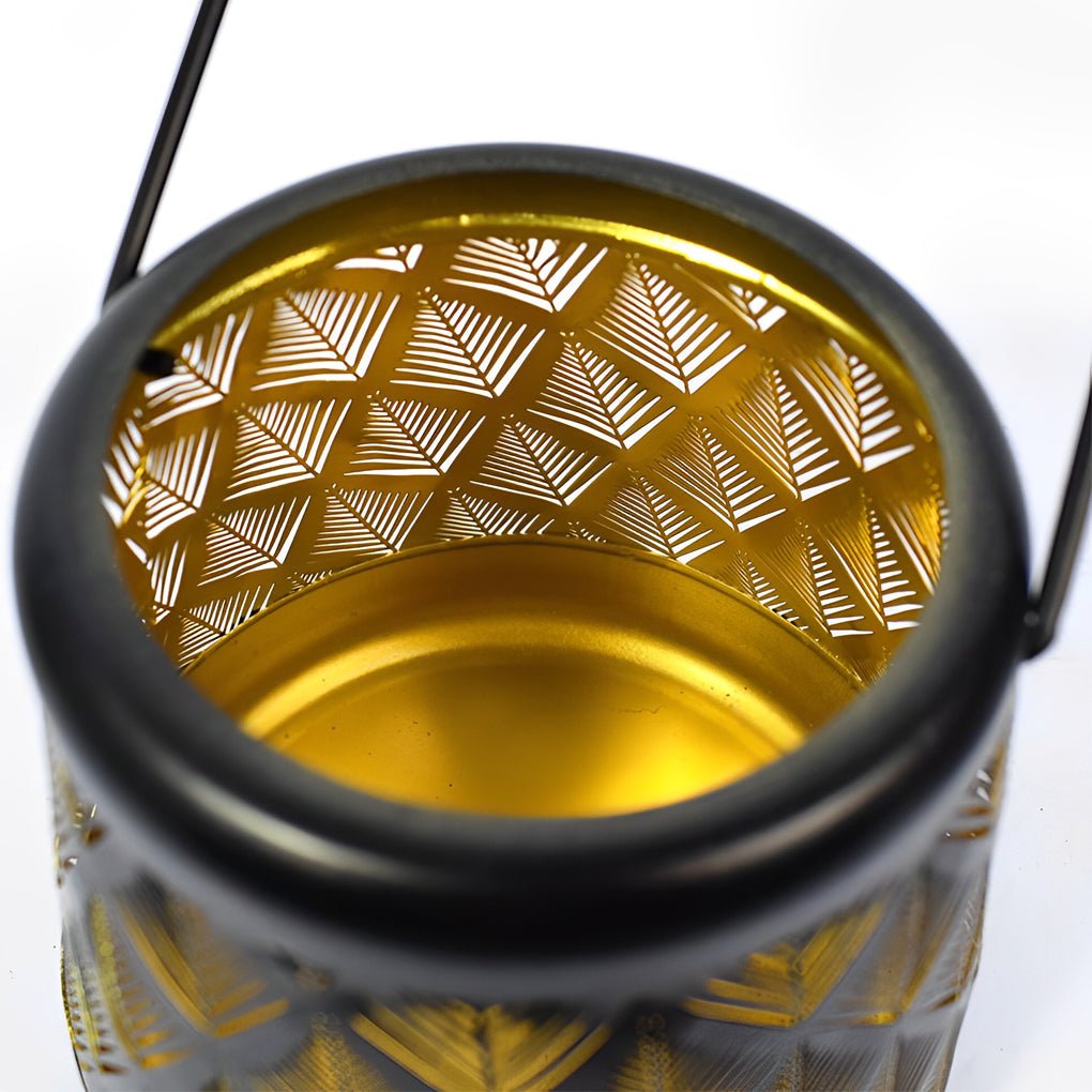 Retro Iron Mesh Solar Lanterns Set - LED Outdoor Hanging Lights