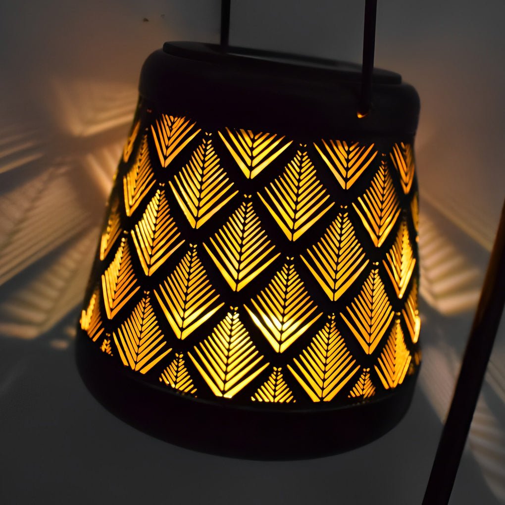 Retro Iron Mesh Solar Lanterns Set - LED Outdoor Hanging Lights