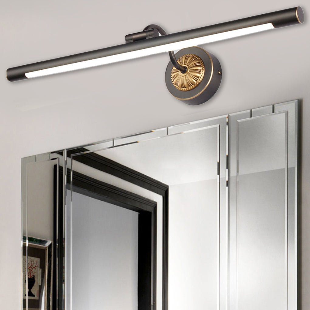 Black Copper Linear Adjustable LED Vanity Light with Acrylic Shade
