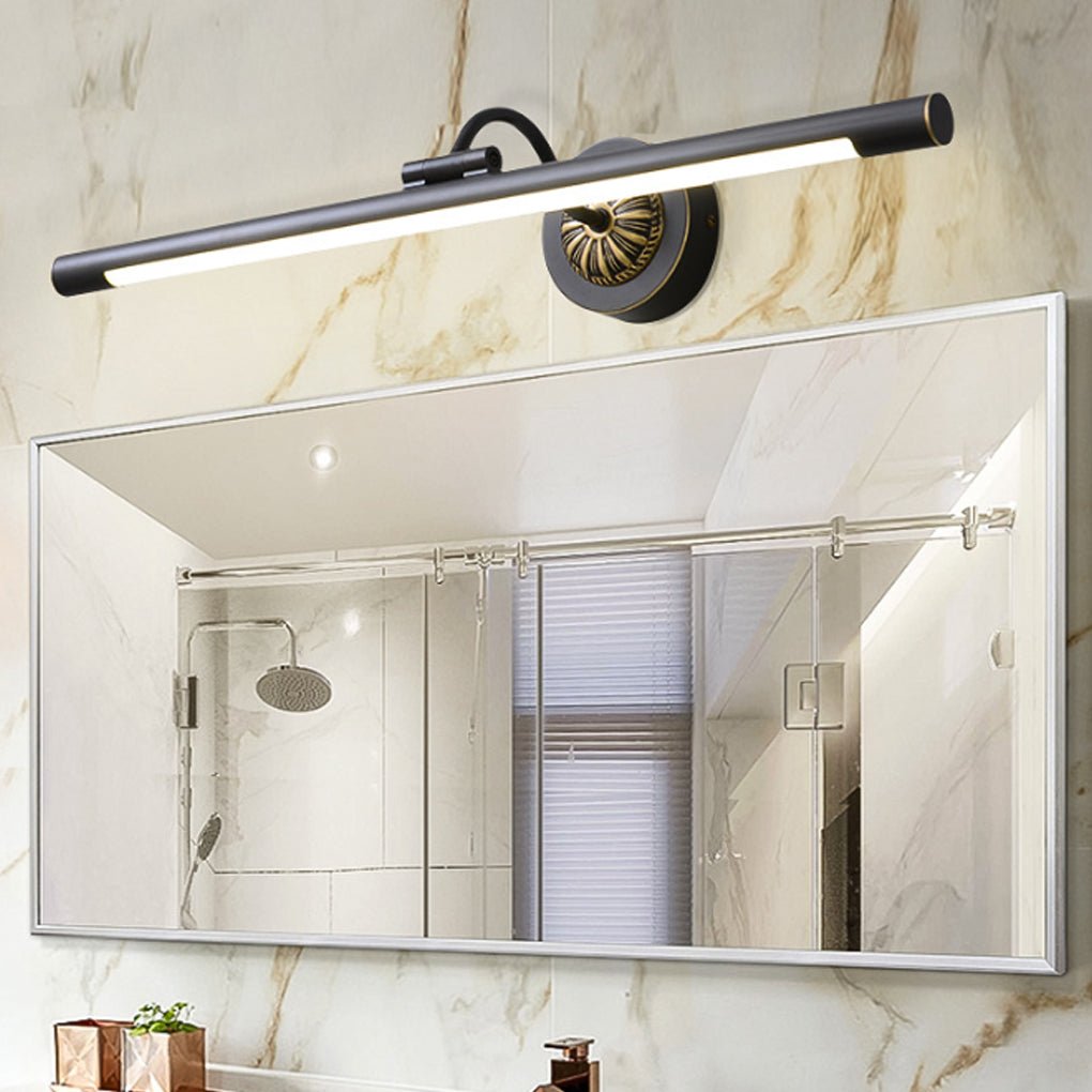 Black Copper Linear Adjustable LED Vanity Light with Acrylic Shade