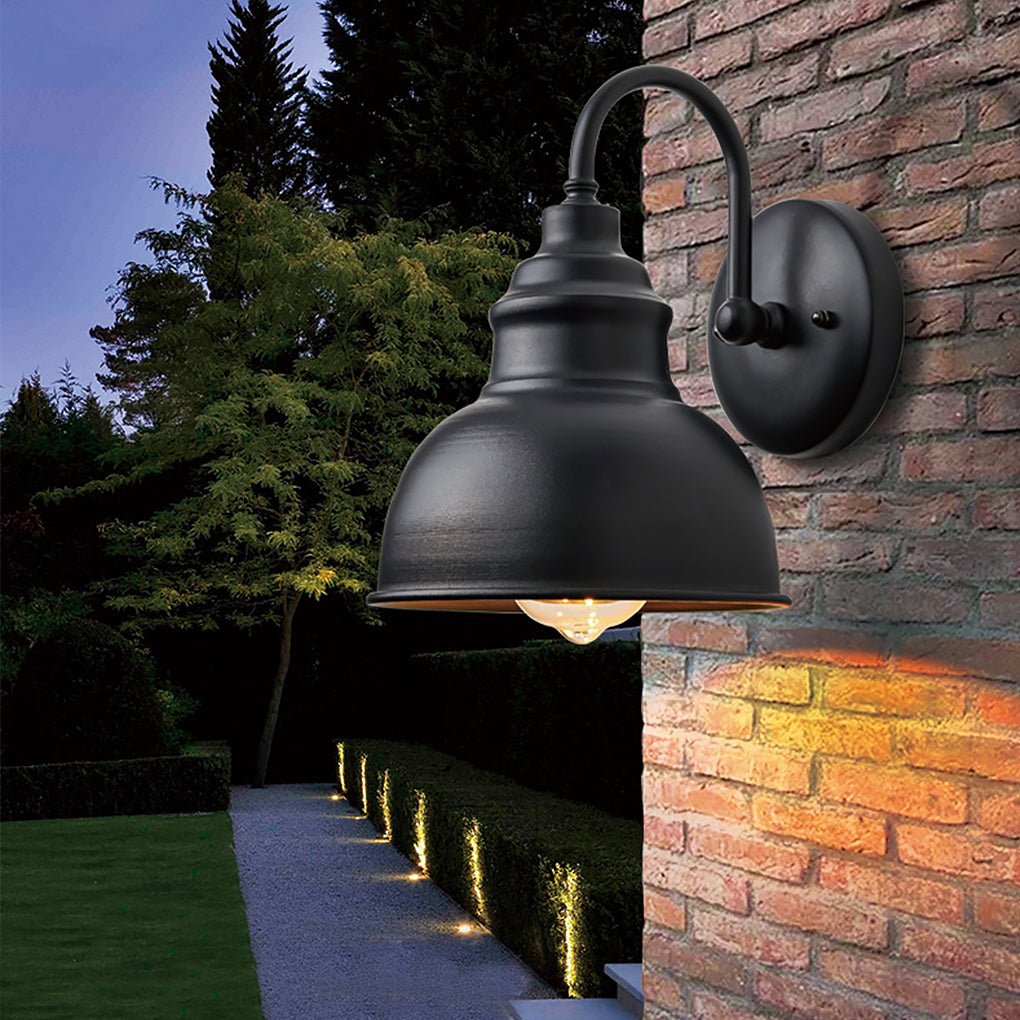 Modern Outdoor Wall Light with Light Sensor – Waterproof IP65