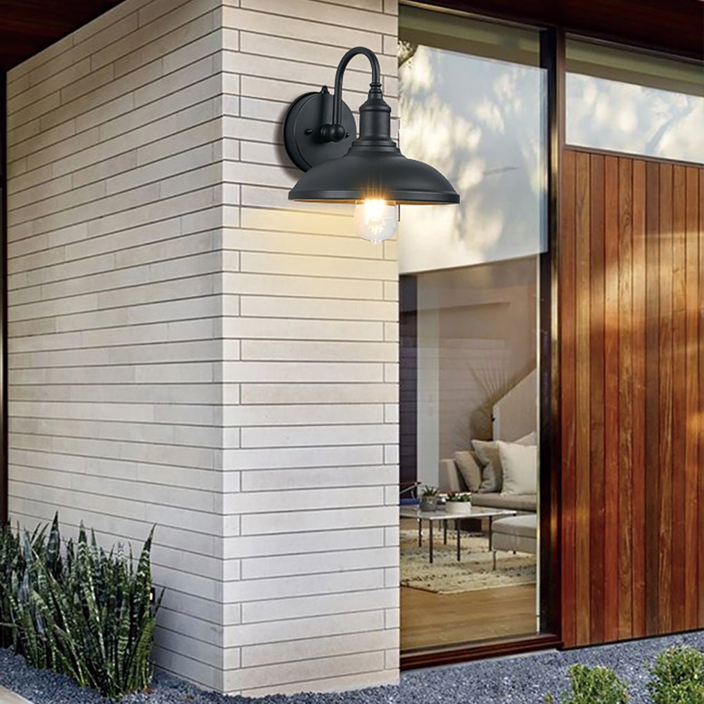 Modern LED Outdoor Wall Light with Motion Sensor - Black Aluminum