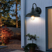 Modern LED Outdoor Wall Light with Motion Sensor - Black Aluminum