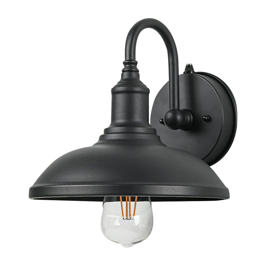Modern LED Outdoor Wall Light with Motion Sensor - Black Aluminum