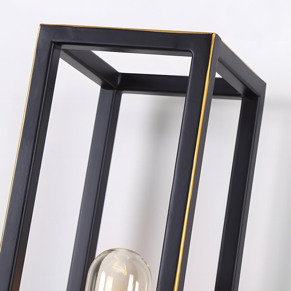 Retro Glass Wall Sconce – Modern Industrial Metal Lamp