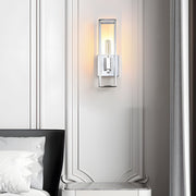 Retro Glass Wall Sconce – Modern Industrial Metal Lamp