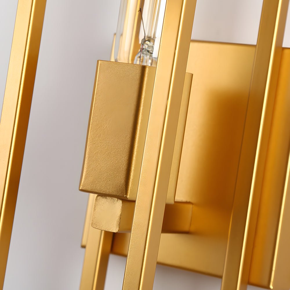 Retro Glass Wall Sconce – Modern Industrial Metal Lamp