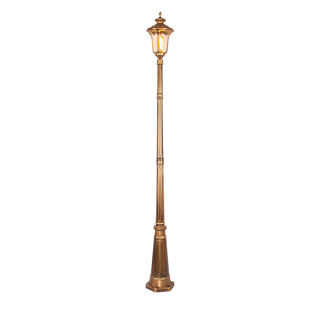 Modern Bronze Aluminum LED Street Light - Waterproof Outdoor Post