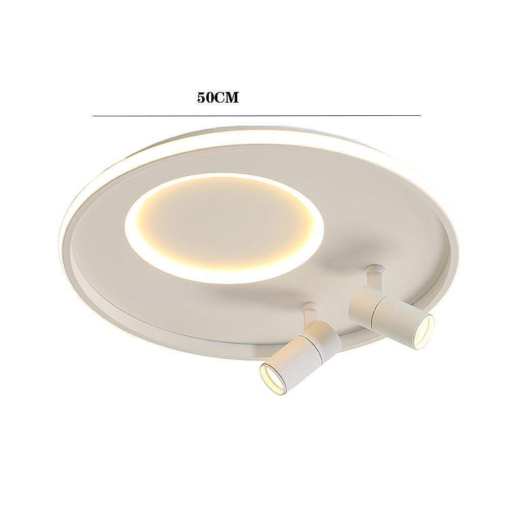 Modern LED Flush Mount Ceiling Light with Dual Spotlights