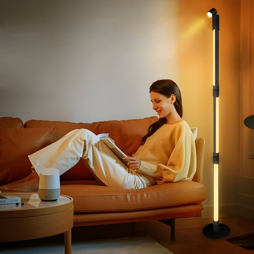 RGB Rotating Floor Lamp with Spotlight & Remote Control