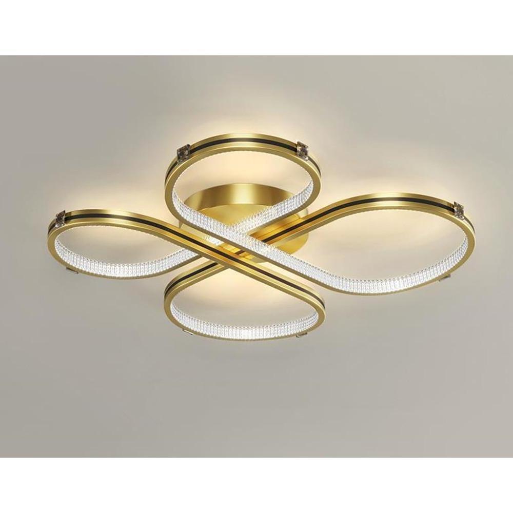 Circle Flower LED Flush Mount Ceiling Light - Dimmable Modern Design