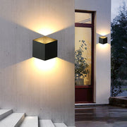Modern Aluminum Outdoor Wall Light - Waterproof LED Up Down Sconce