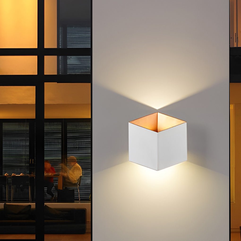 Modern Aluminum Outdoor Wall Light - Waterproof LED Up Down Sconce