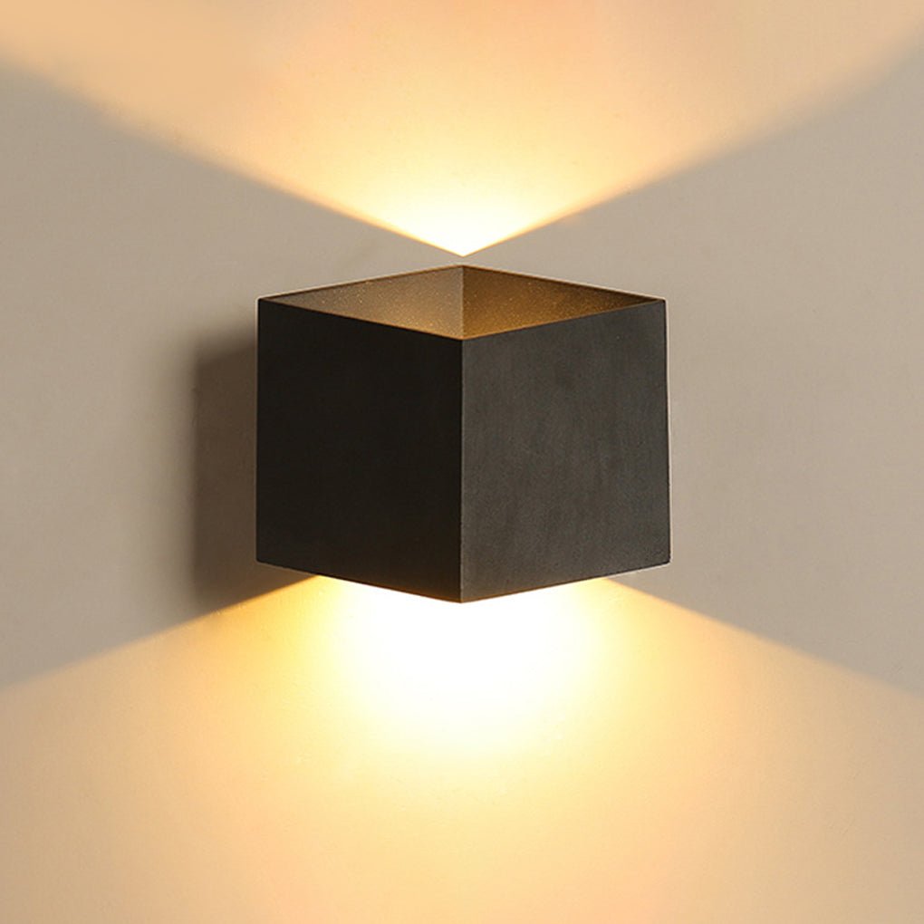 Modern Aluminum Outdoor Wall Light - Waterproof LED Up Down Sconce
