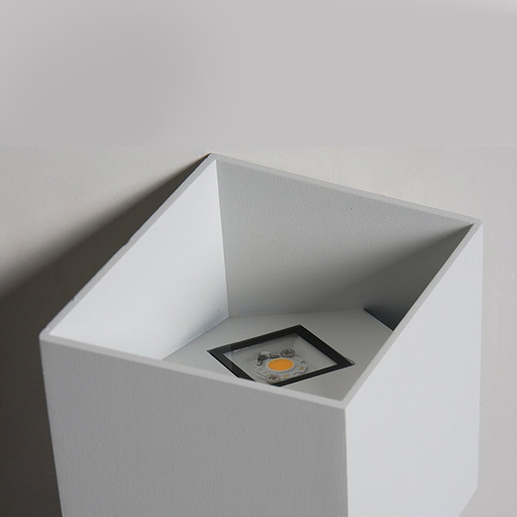 Modern Aluminum Outdoor Wall Light - Waterproof LED Up Down Sconce