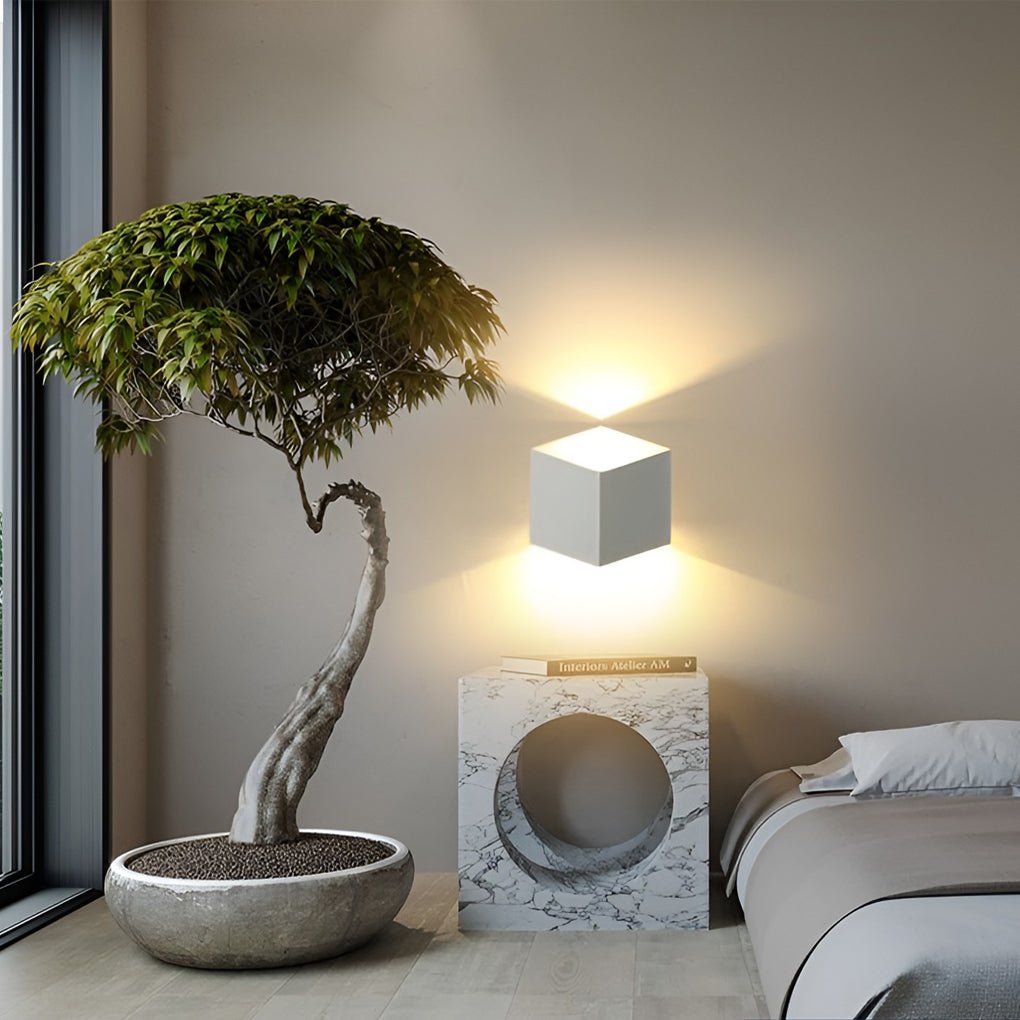 Modern Aluminum Outdoor Wall Light - Waterproof LED Up Down Sconce