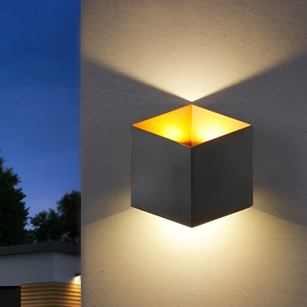 Modern Aluminum Outdoor Wall Light - Waterproof LED Up Down Sconce