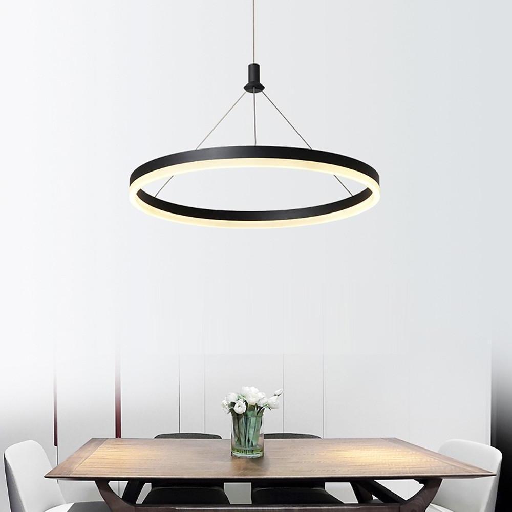 Modern LED Ring Pendant Light – Minimalist Aluminum Chandelier