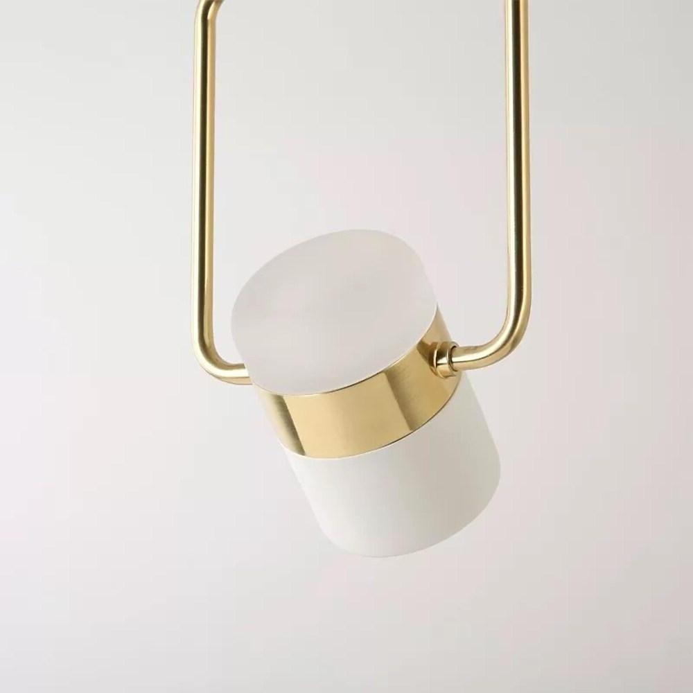 Modern Microphone Pendant Light with Integrated LED - Black & White