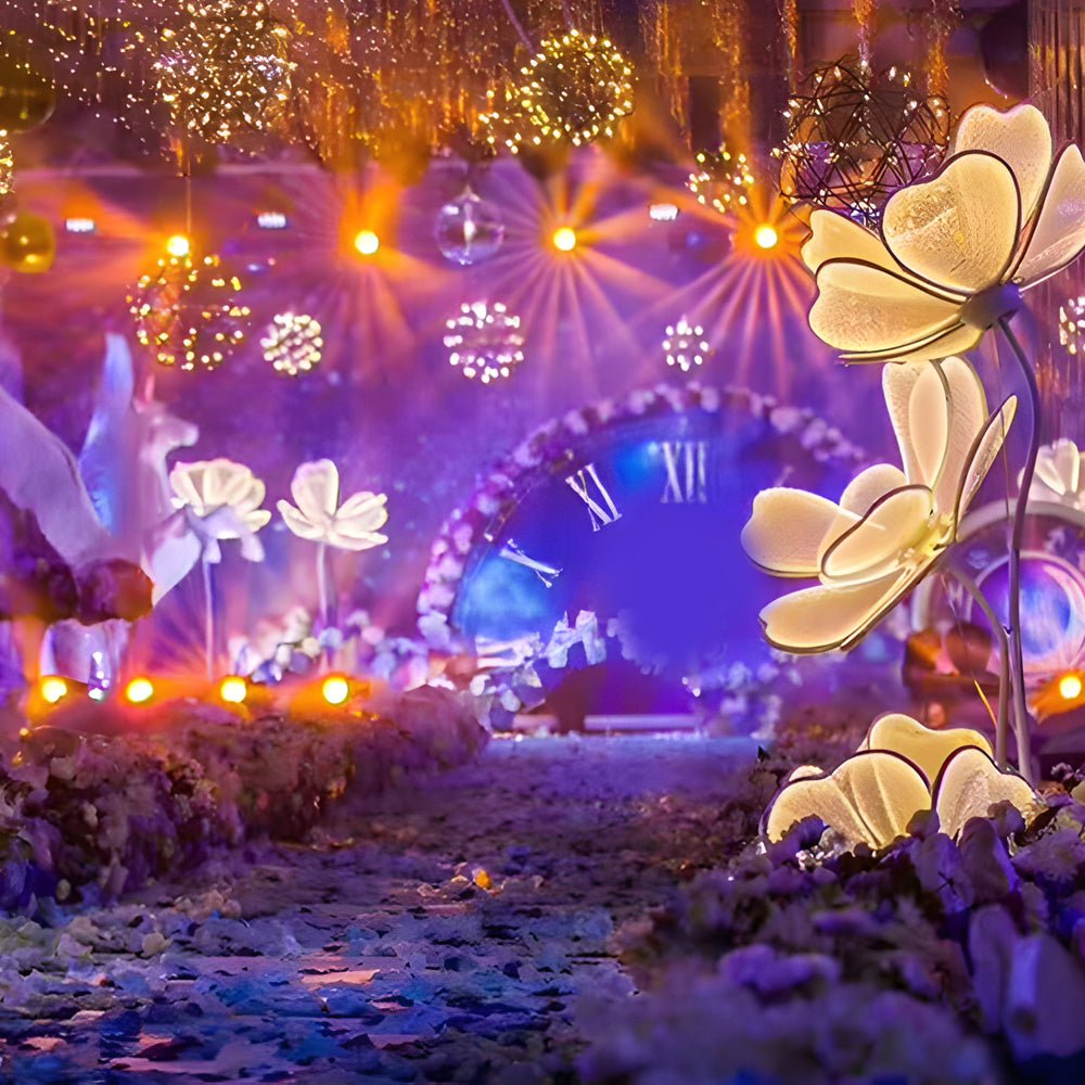 Modern Acrylic Flower Floor Lamp with LED Light