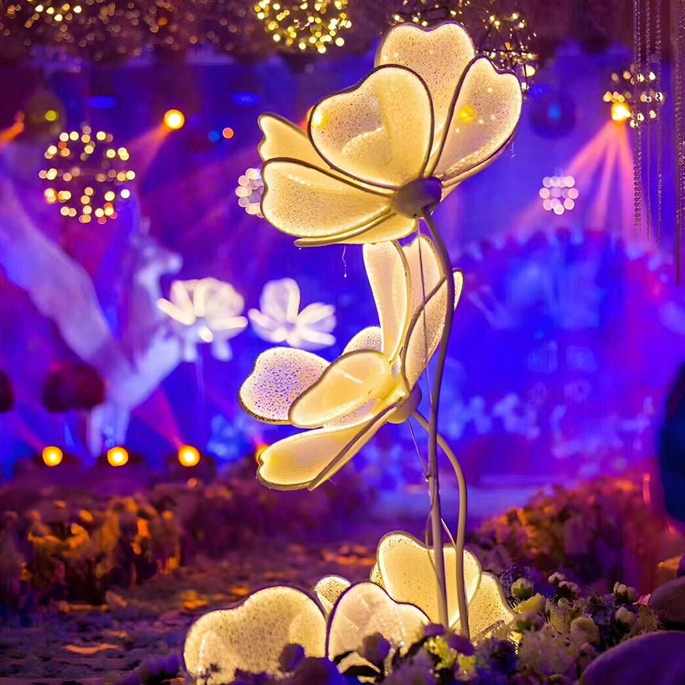 Modern Acrylic Flower Floor Lamp with LED Light