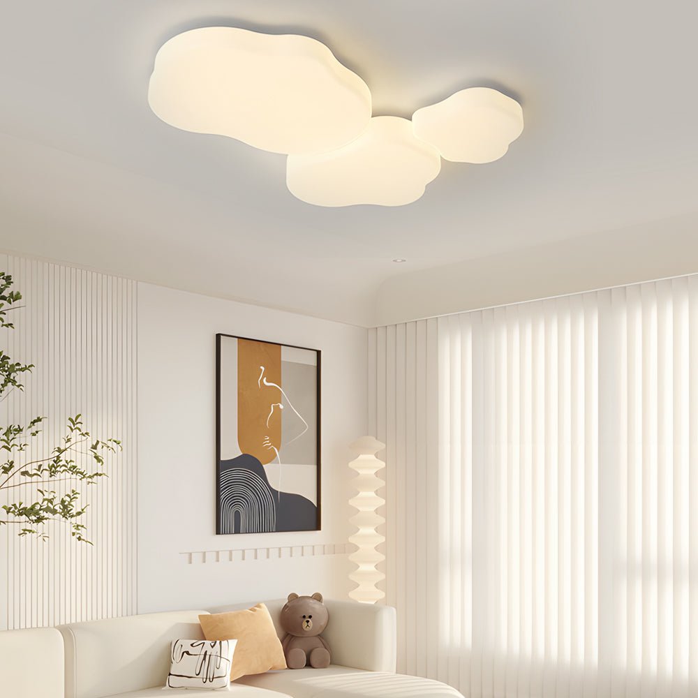 Cloud Design LED Flush Mount Ceiling Light with 3-Step Dimming