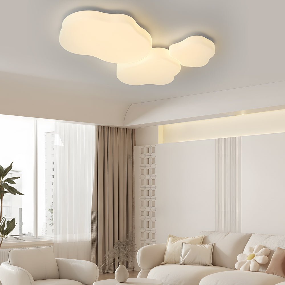 Cloud Design LED Flush Mount Ceiling Light with 3-Step Dimming