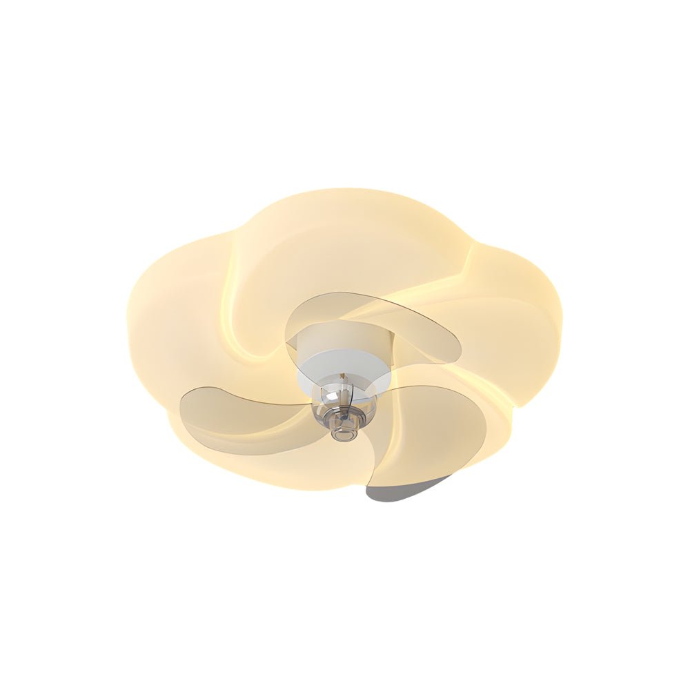 Modern Flower LED Ceiling Fan Light with Remote Control