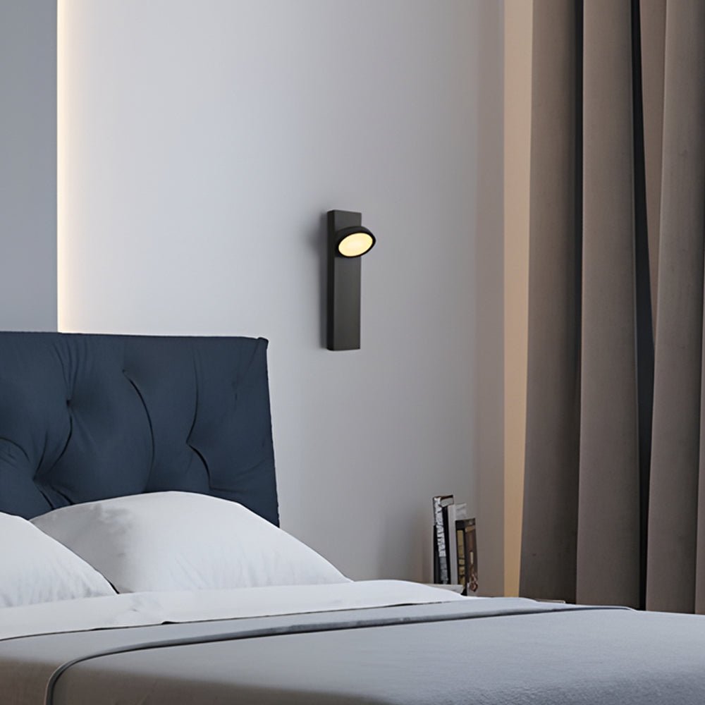 Rotatable Spotlight Wall Lamp with Touch Control - Modern Aluminum