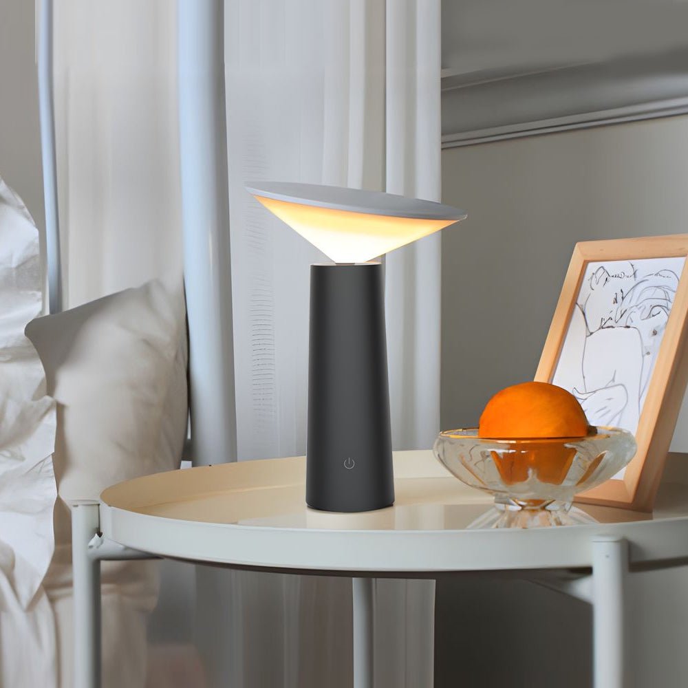 Rotatable LED Torch Table Lamp with USB Charging & Dimming