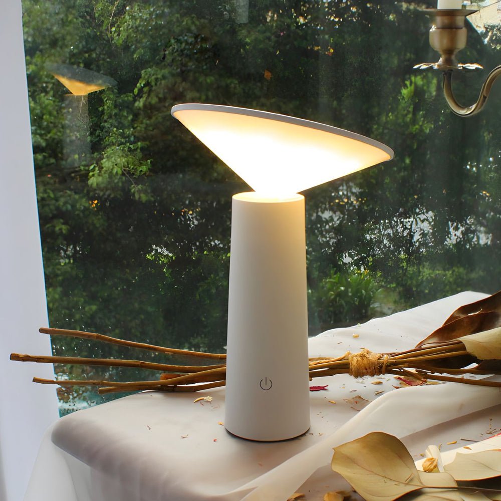 Rotatable LED Torch Table Lamp with USB Charging & Dimming