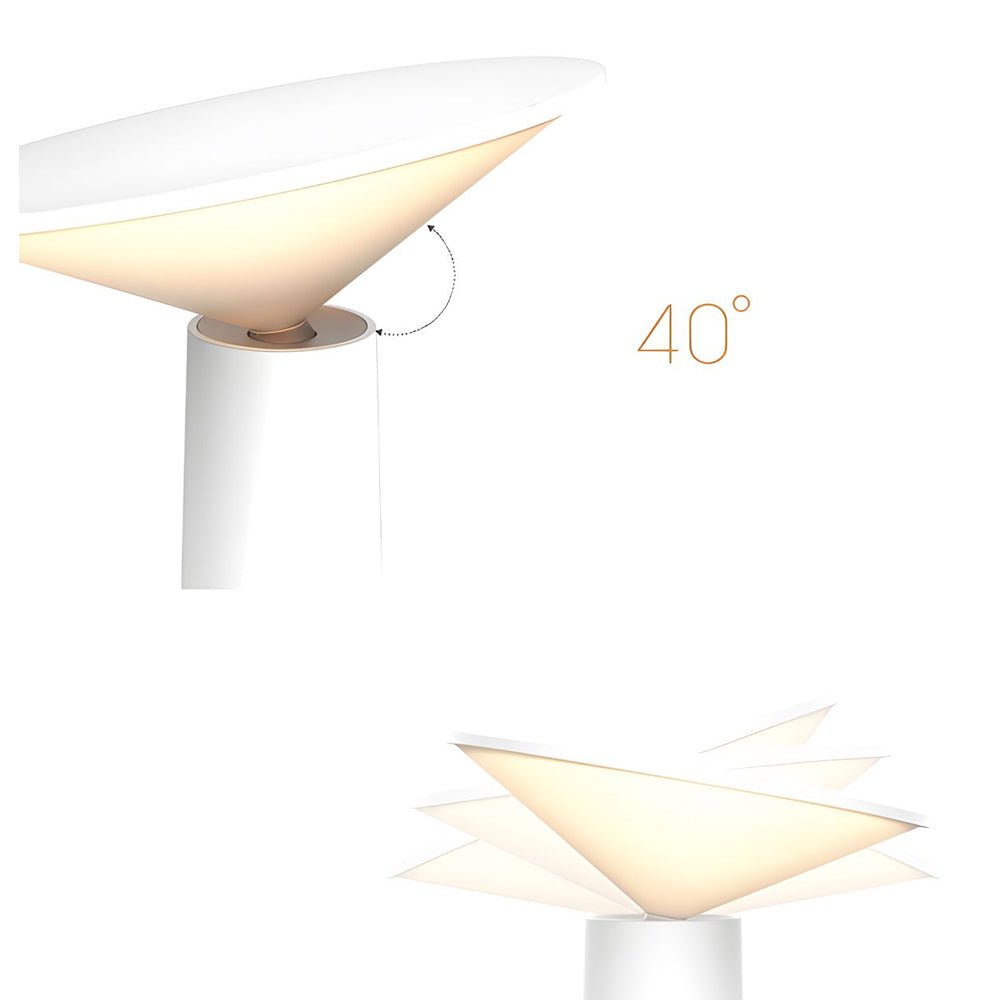 Rotatable LED Torch Table Lamp with USB Charging & Dimming