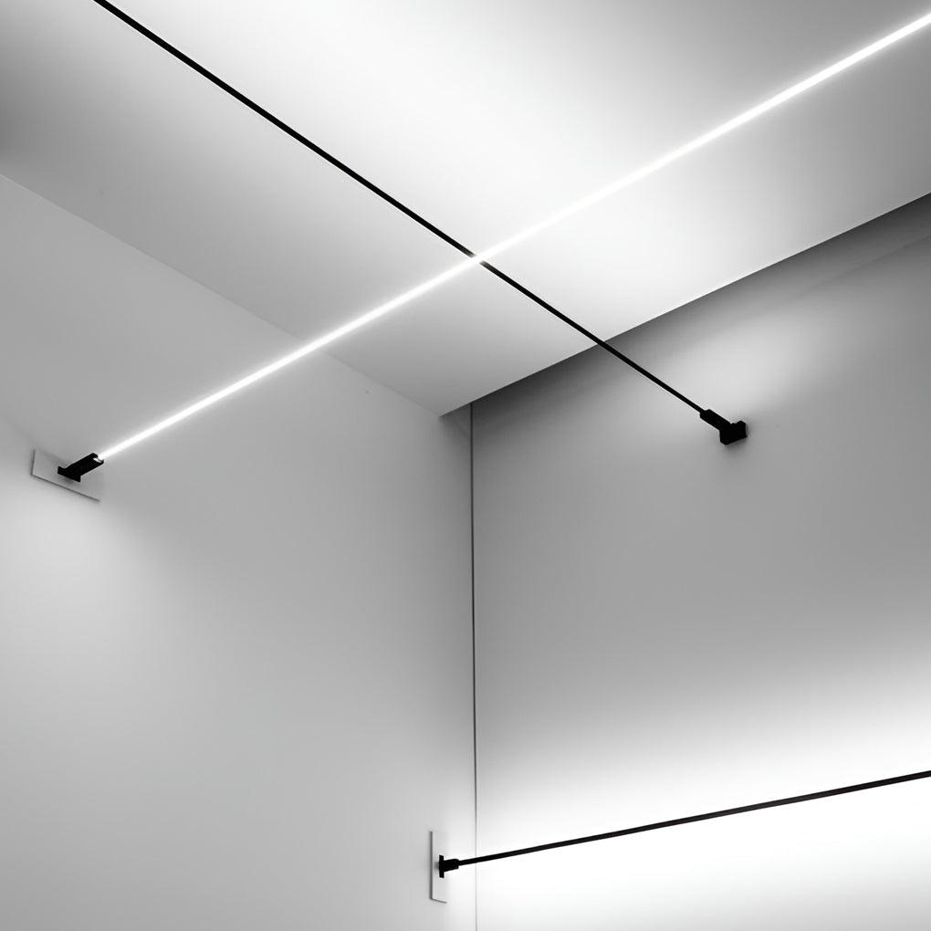 Rotatable Linear LED Ceiling Light | Modern Steel Strip Design