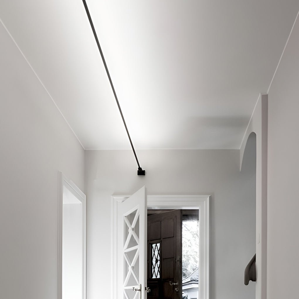 Rotatable Linear LED Ceiling Light | Modern Steel Strip Design