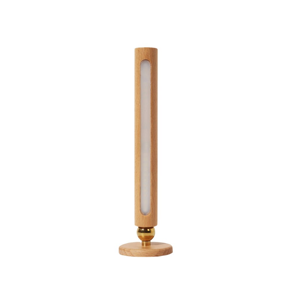 Rotating Wood LED Portable Magnetic USB Touch Night Light