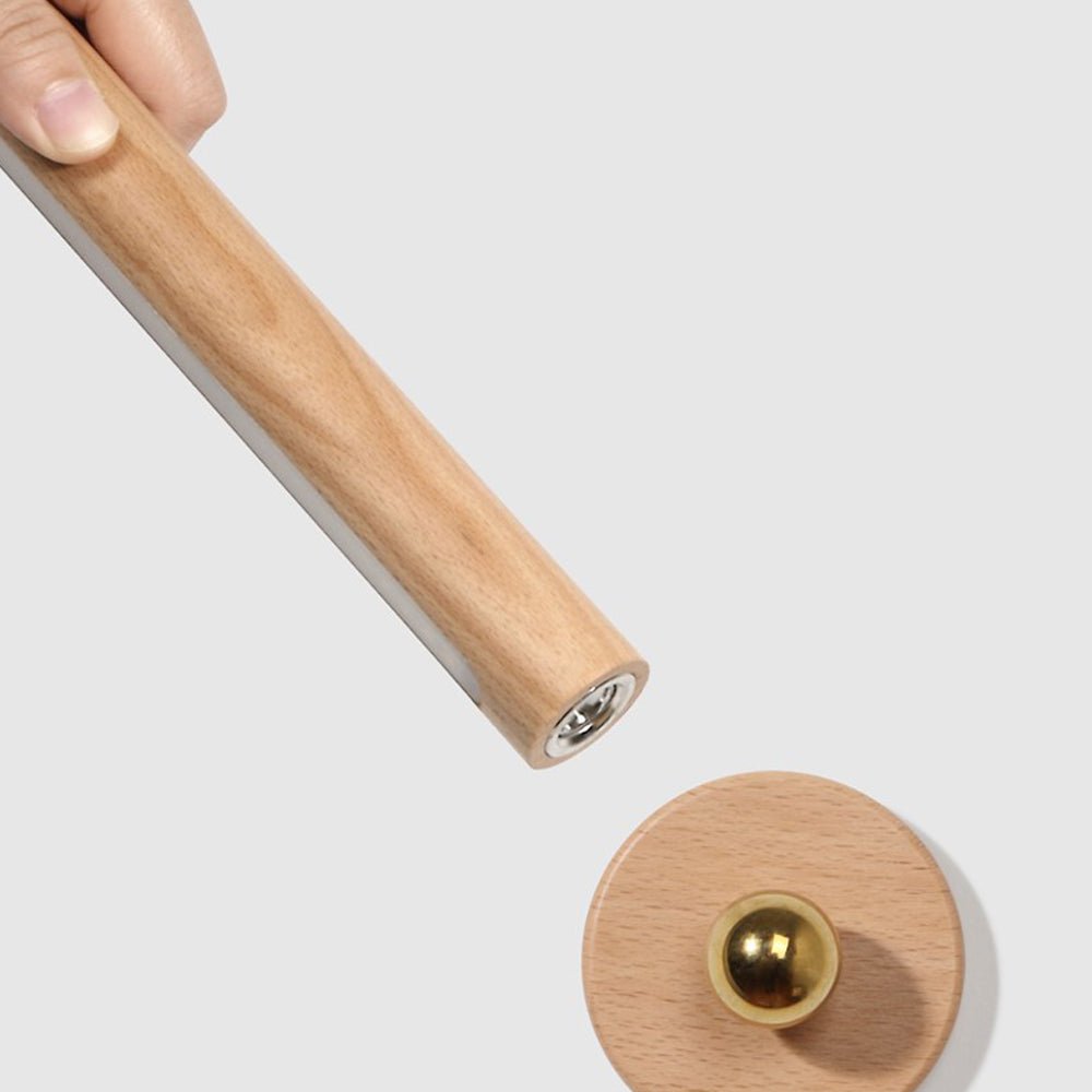Rotating Wood LED Portable Magnetic USB Touch Night Light