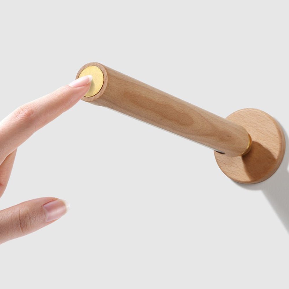 Rotating Wood LED Portable Magnetic USB Touch Night Light