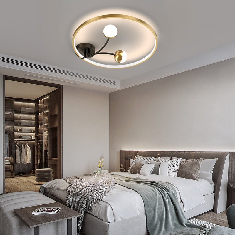 Modern Flush Mount LED Ceiling Light with 3-Step Dimming