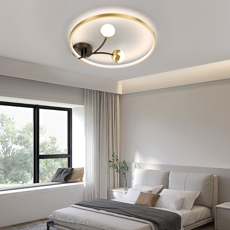 Modern Flush Mount LED Ceiling Light with 3-Step Dimming