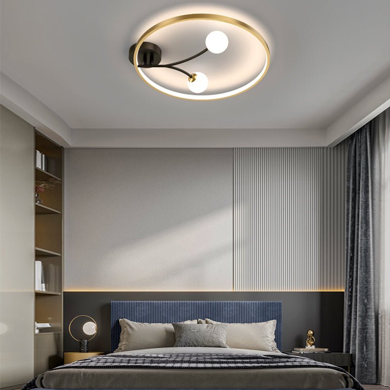 Modern Flush Mount LED Ceiling Light with 3-Step Dimming