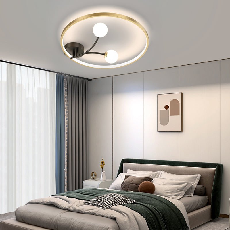 Modern Flush Mount LED Ceiling Light with 3-Step Dimming