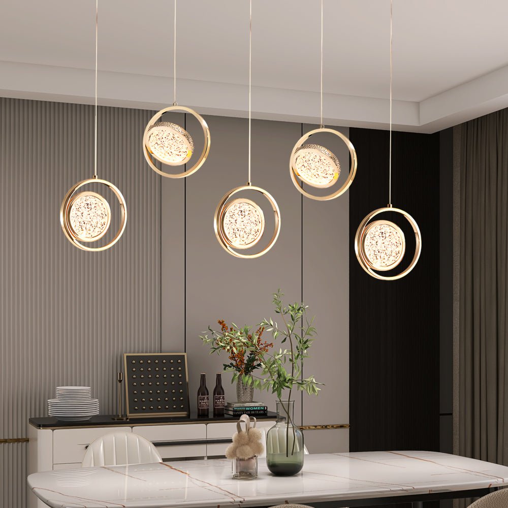 Rotating Acrylic Modern Pendant Light 3-Step Dimming LED