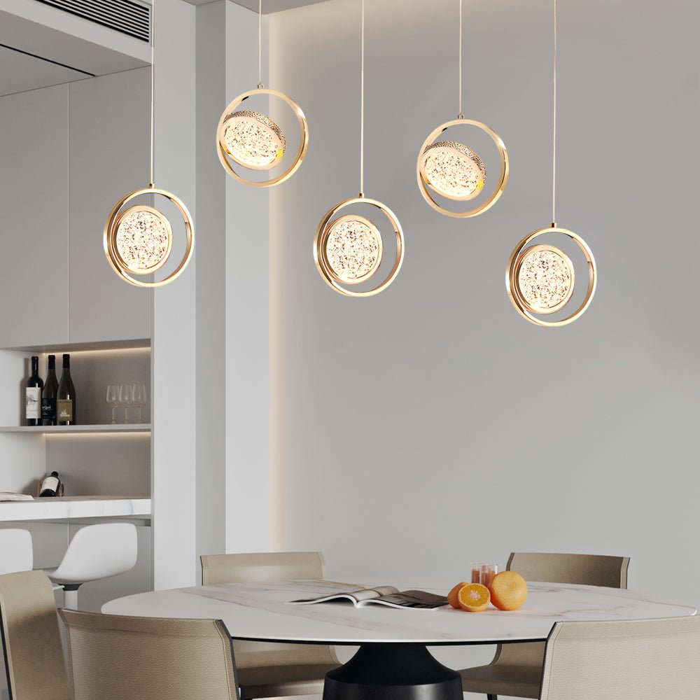 Rotating Acrylic Modern Pendant Light 3-Step Dimming LED