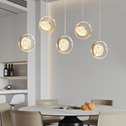 Rotating Acrylic Modern Pendant Light 3-Step Dimming LED