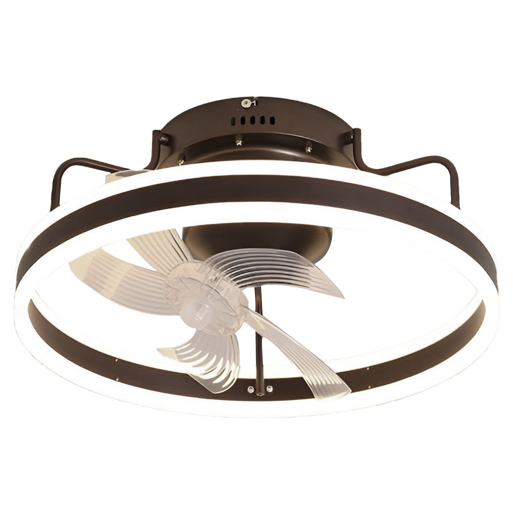 360° Rotating Dimmable Silent Ceiling Fan Light with LED