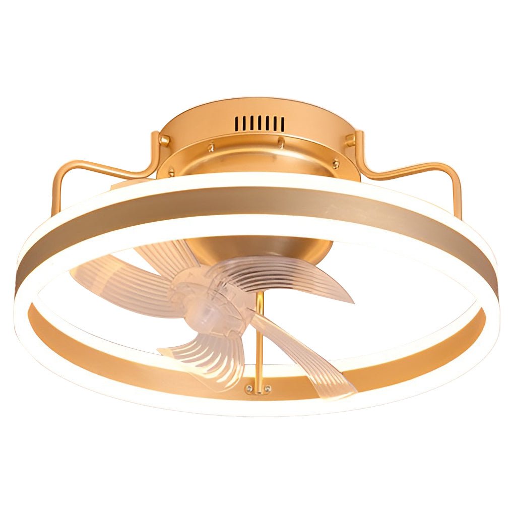 360° Rotating Dimmable Silent Ceiling Fan Light with LED